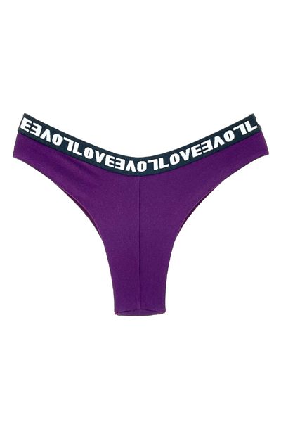 HNX Chiloți din bumbac violet Love elastic Brazilia