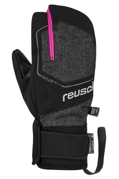 Reusch Torby R-tex XT Children's Three Finger Ski Gloves Grey/pink