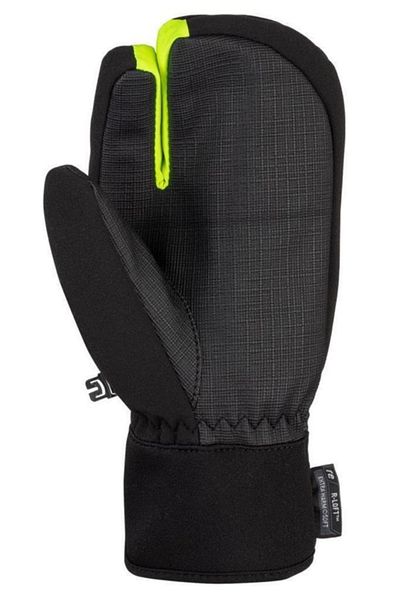 Reusch Torby R-tex XT Children's Three Finger Ski Gloves Grey/yellow