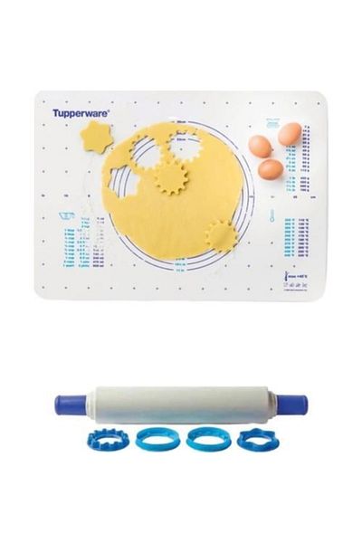 Tupperware Magic Roller and Dough Rolling Mat Set of Two