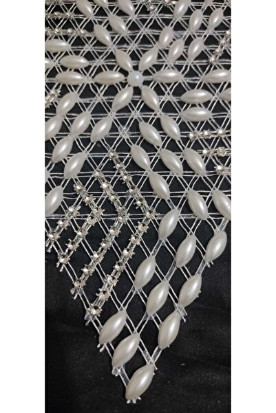 ART HEDİYE Δαντέλα χαρτοπετσέτας με χάντρες αστεριών 3 τεμαχίων Tsrm28-3