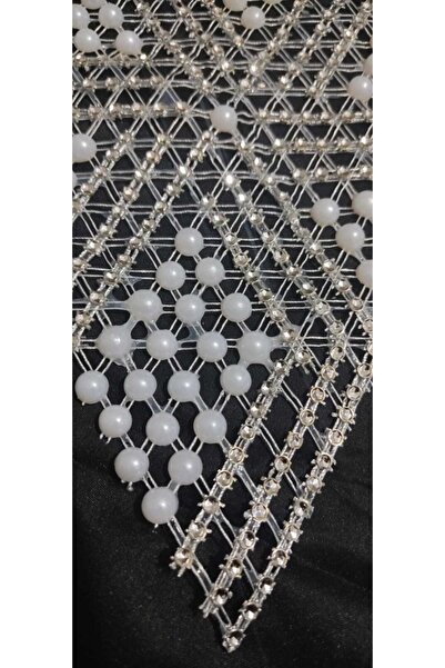 ART HEDİYE 6 Pieces Pulley Work Beaded Star Napkin Lace Tsrm32-6