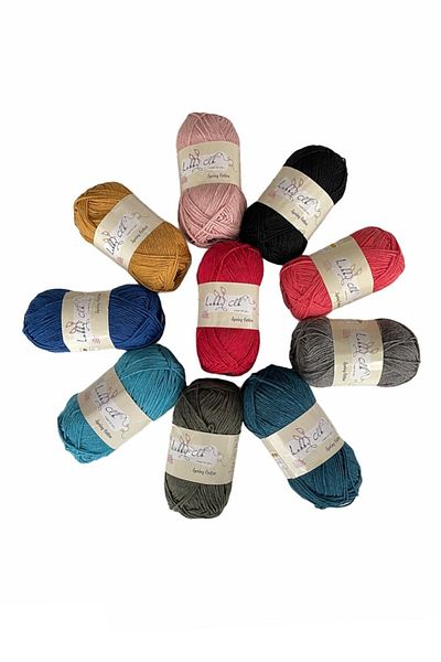 Masal Örgü Evi Hobby Clb Cotton Punch και Amigurumi Rope Σετ 10 τεμαχίων