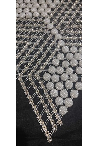 ART HEDİYE 6 Pieces Pulley Work Beaded Star Napkin Lace Tsrm39-6
