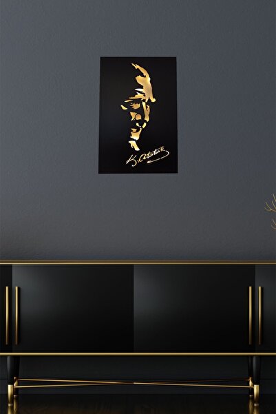 BAAÇ Ahşap Işıklı Atatürk Tablosu