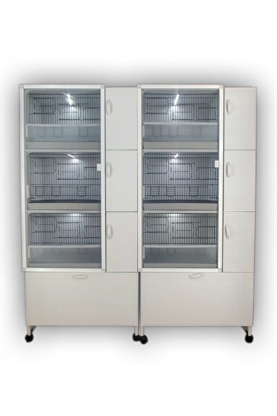 İstanbul Kafes - Model M06dy-yy - Pvc Kuş Dolabı – Dolap Kafes – Pvc Kafes – Salma Kafes (MONTAJLI)