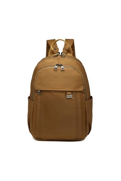 BARCELONA 21K Satin Fabric Women's Backpack Barcelona 2113 Camel