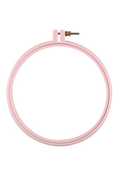 BALIM ÖRGÜ EVİ Screw Plastic Pulley, Round, Pink Etamine Embroidery and Punch...