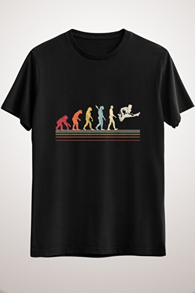 GreenMint منتج جيتار أسود مضحك للجنسين تصميم ريترو فينتاج تطور الرجل