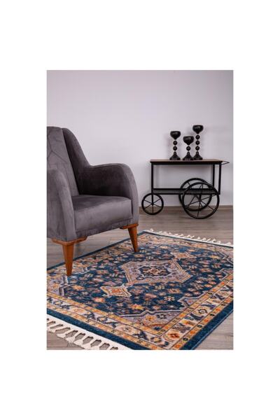 Koza 120x160 Cm Back To Home Halı 80030b-petrol