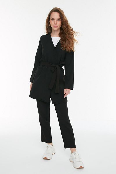 Trendyol Modest Two-Piece Set - Black - Regular fit