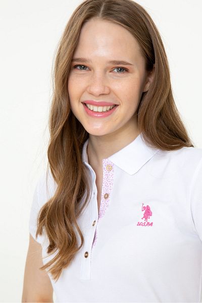 U.S. Polo Assn. Tricou alb pentru femei