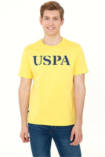 U.S. Polo Assn. Tricou galben pentru bărbați