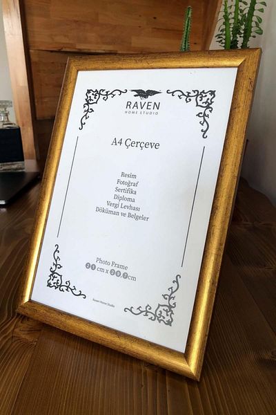 Raven 21 cm x 30 cm Frame for Photos, Documents, Posters, with Adjustable Stand and Wall Mount
