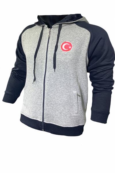 Fs Men's Turkey A National Team Logo Printed Sports Casual Sweatshirt