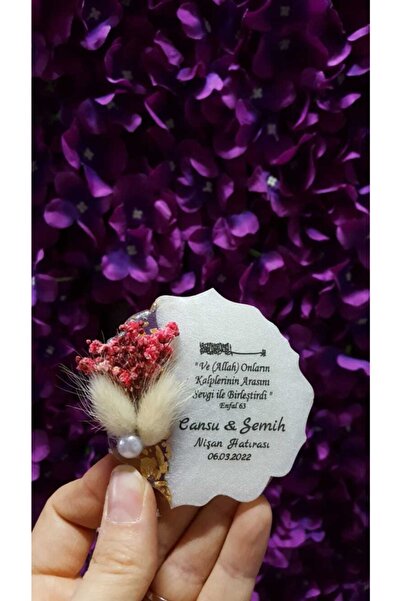 Merkez Hediyelik Epoksi Magnet Söz Nişan Nikah Düğün 25 Adet