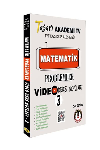 tasarı eğitim yayınları 2026_Tyt Dgs Kpss matematik Problemler Video Ders Not...