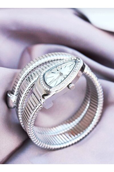 Spectrum Yılan Modeli Kadın Kol Saati Gümüş Renk
