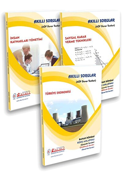 İlkumut Yayınları Aöf Sayısal Karar Verme Teknikleri - Insan Kaynakları Yönet...