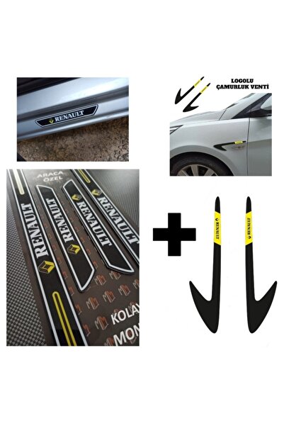 Genel Markalar Renault Symbol Yeni Kapı Eşiği + Logolu Çamurluk Venti Set