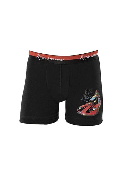 KOTA Boy's Grey Printed Lycra Boxer 12 Τεμάχια 1005