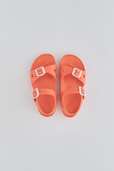 Dagi Orange Striped Children's Slippers