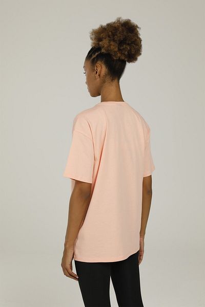 Kinetix Sn793 Luisa Slogan T-shirt Salmon Γυναικείο T-shirt