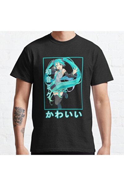 GALASHOP هاتسون ميكو كلاسيك للجنسين تيشيرت أسود موديل 1128