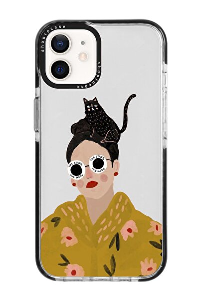 shoptocase Iphone 11 Uyumlu Siyah Impact Cat Woman Telefon Kılıfı