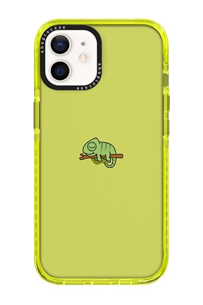 shoptocase Iphone 11 Uyumlu Sarı Impact Bukelmun Tasarımlı Telefon Kılıfı