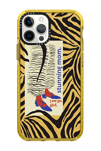 shoptocase Iphone 13 Pro Uyumlu Turuncu Impact Stunning Mom Tasarımlı Telefon...