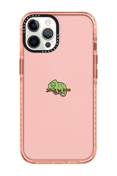 shoptocase Iphone 13 Pro Uyumlu Pembe Impact Bukalemun Tasarımlı Telefon Kılıfı