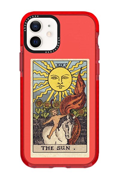 shoptocase Iphone 11 Uyumlu Kırmızı Impact The Sun Tasarımlı Telefon Kılıfı