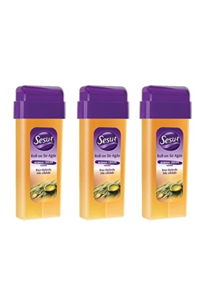 Sesu Rollon Sir Ağda Normal Ciltler Natürel 100 Ml X 3 Adet