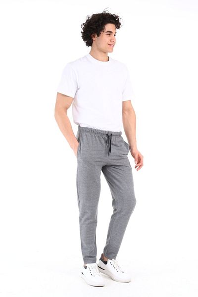 AUST GİYİM Ανδρικό φούτερ Aust Jeans Basic Style Elastic Leg Slim Fit - Σκούρο Γκρι