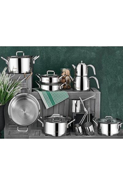 Aryıldız İndüksiyon Ocakta kullanılabilir Chef Prestige 20 Parça Ideal Set 20...