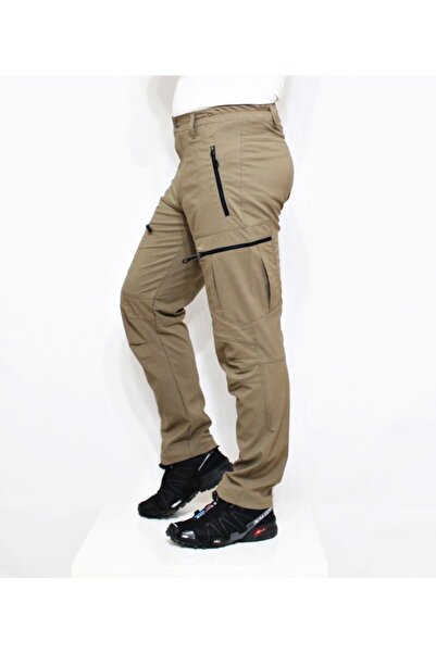 Mudwill Σκούρο μπεζ Micro Lycra Summer Trekking Παντελόνι