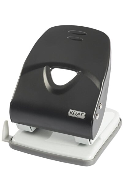 KRAF ثقب الورق بسعة 40 ورقة باللون الأسود