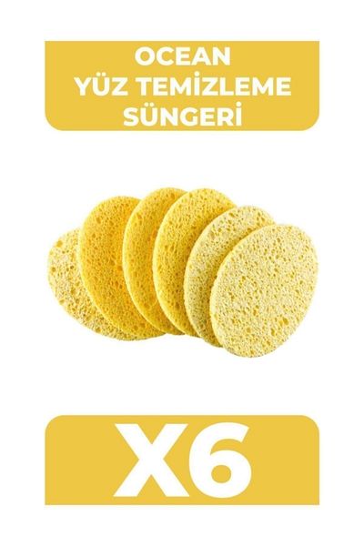 Ocean Facial Cleansing Sponge [6 Pieces]