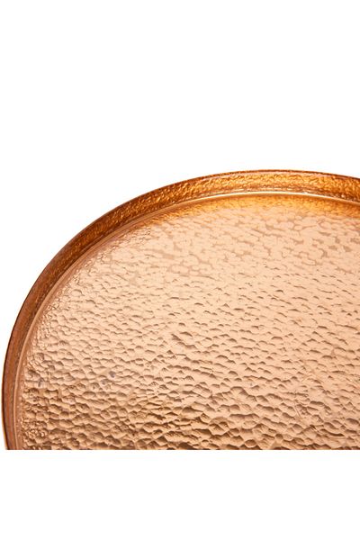 Karaca Home Copper Mirror Paint Round Cake Plate