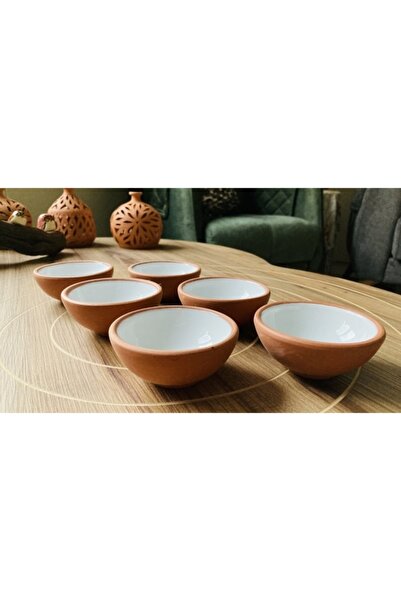 goffin Goffın Toprak Kase Reçellik, Sosluk,çerezlik Renkli Sırlı- 6'lı 8 Cm K...