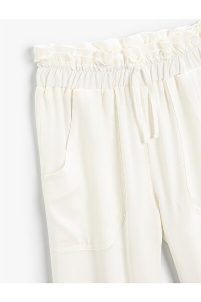 Koton Joggerhose mit weitem Bein und Taillenspitze