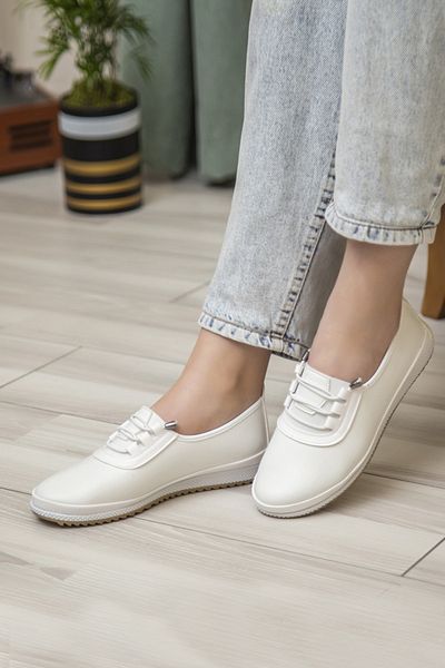 Ewen Tomm Orthopedic Daily Soft Women's Skin Drawstring Ballerina Shoes