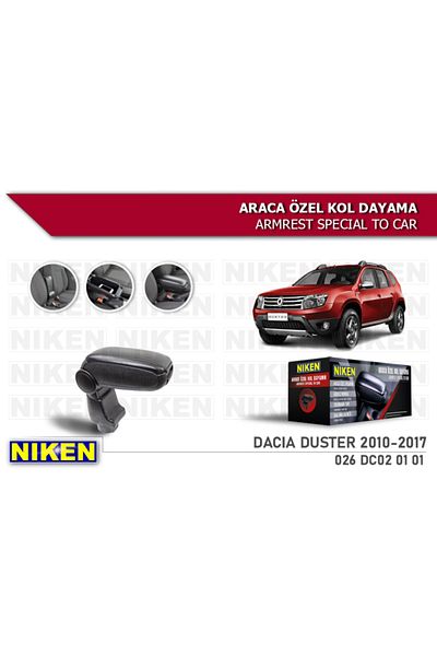Niken Dacia Duster 2010-2017 Black Special Armrest Vehicle