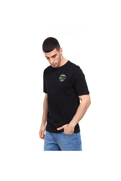 raru Ανδρικό T-shirt Gera Black από 100% βαμβάκι