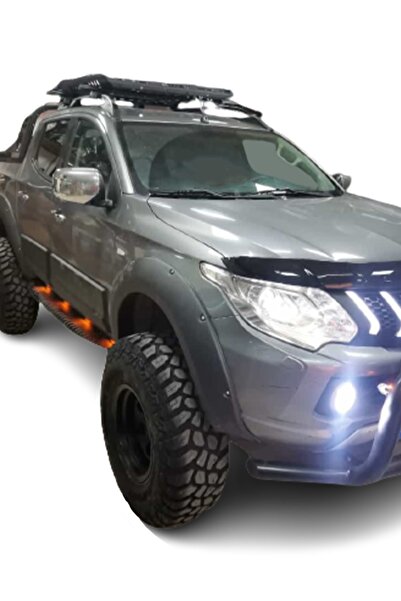 Genel Markalar Mitsubishi L200 2015-2019 Lazer Kesim Ledli Çelik Araç, Oto Yan Basamak