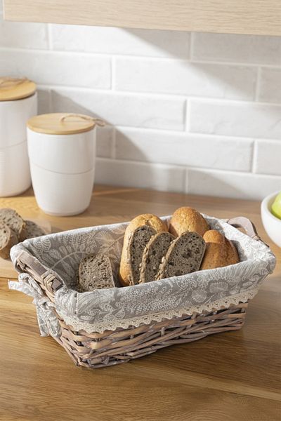 English Home Creative Willow Rectangular Bread Basket