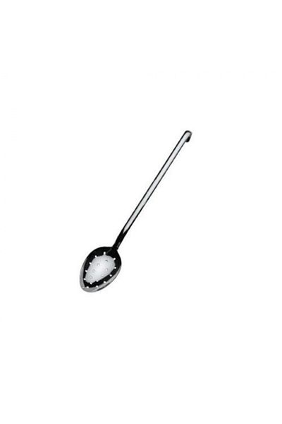 Meltem 18/10 No:2 Model Stainless Steel Serving Spoon - Perforated