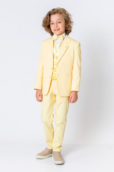 incity Boy's Blazer Yellow Jacket