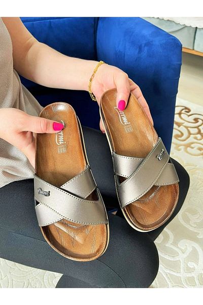 PARMİ Extra Comfortable Anatomical Sole Women's Slippers